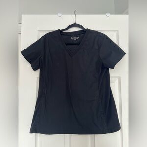 Options black scrub top size M
